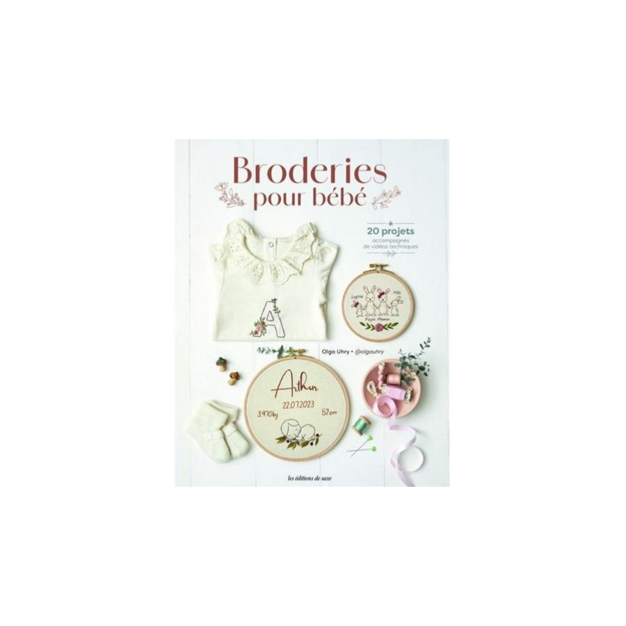 Livre Broderies pour bébé de Olga Uhry  - 1