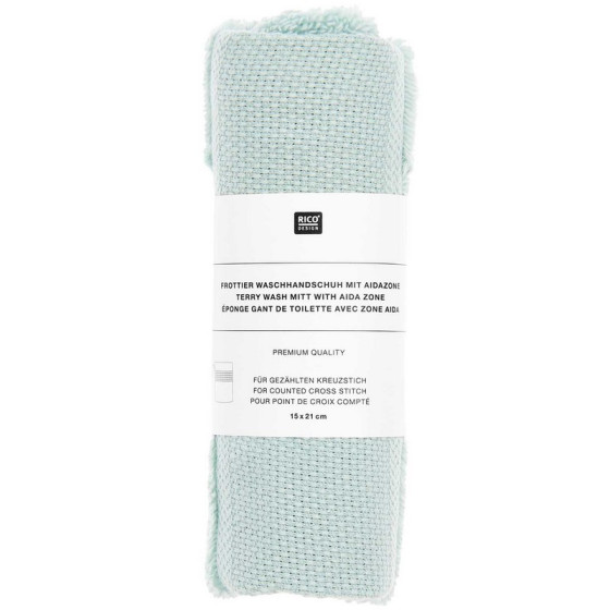 Gant de toilette à broder Menthe - Rico Design Rico Design - 2