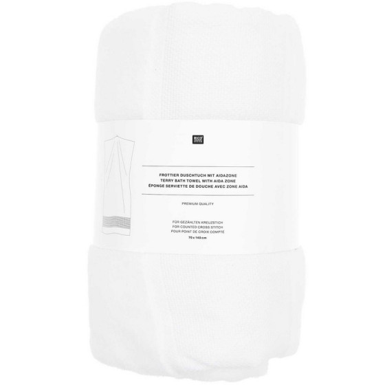 Serviette de douche à broder Blanc - Rico Design Rico Design - 2