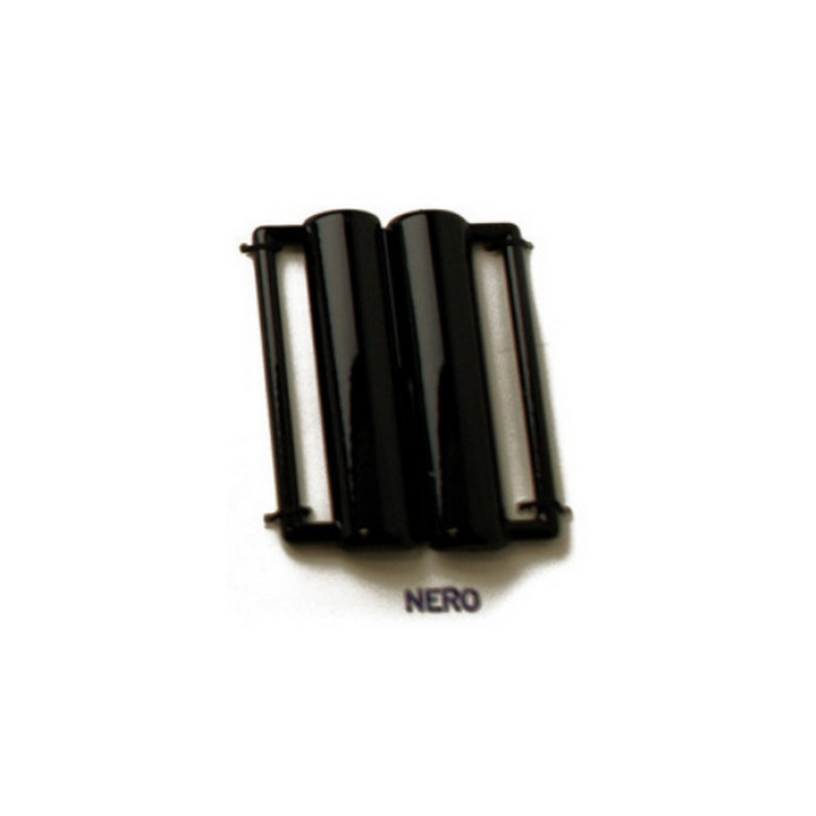 Boucle de ceinture métal noire bord à bord 40 mm  - 1