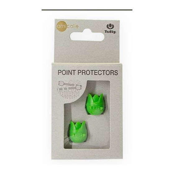 Lot de 2 protèges-pointes pour aiguilles ou crochet Tulip vert  - 1