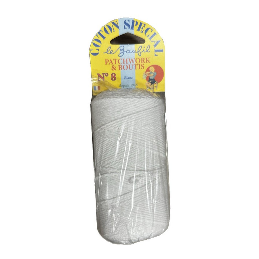 Coton à tricoter n°8 Lebaufil pour patchwork et boutis  - 1