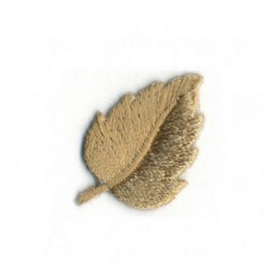 Écusson thermocollant feuille beige  - 1