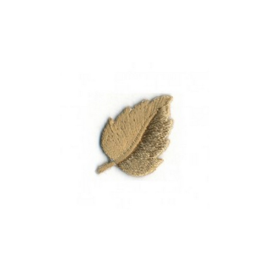 Écusson thermocollant feuille beige  - 1