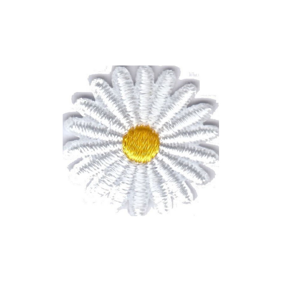 20 Pièces Patch Fleur De Marguerite Patchs Thermocollants Appliqués à