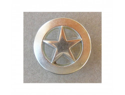 Bouton métal étoile