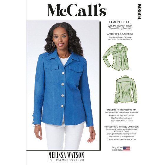 Patron Veste pour femme - Mc Call's M8504  - 1