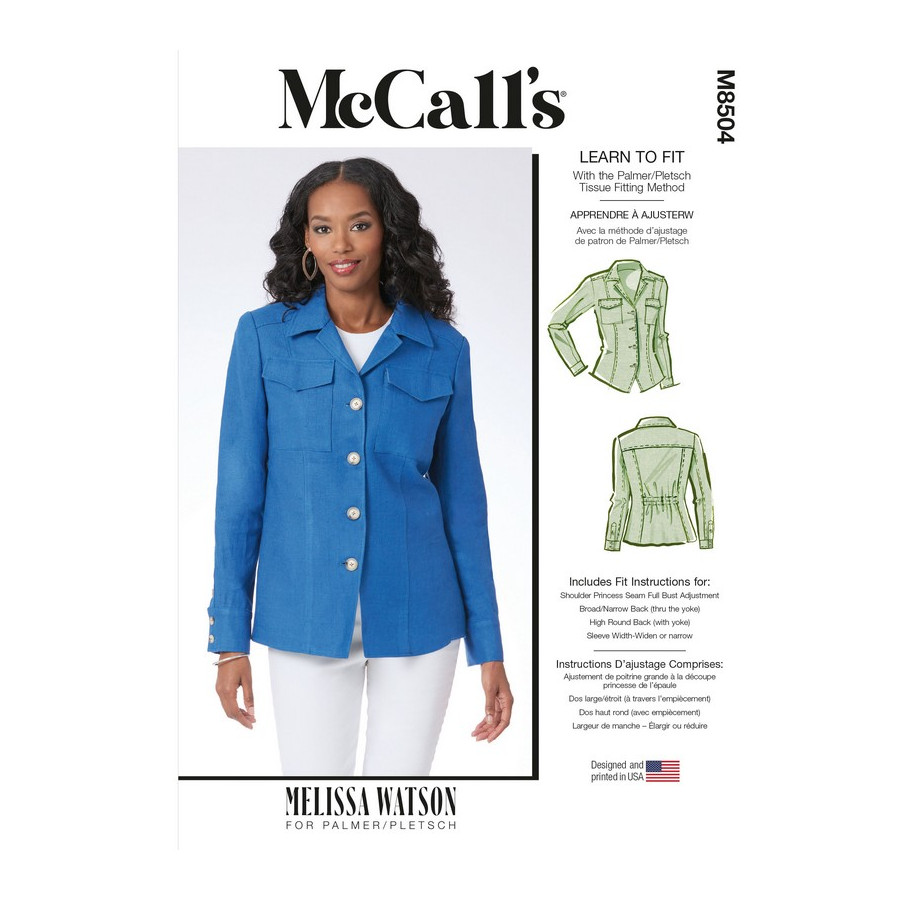 Patron Veste pour femme - Mc Call's M8504  - 1