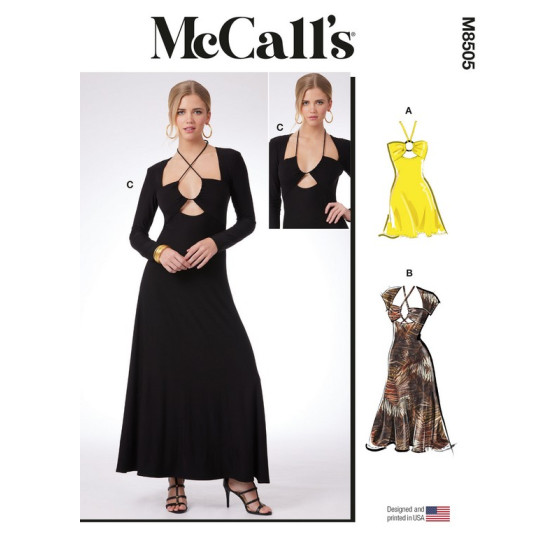 Patron Robe en tricot pour femme - Mc Call's M8505  - 1