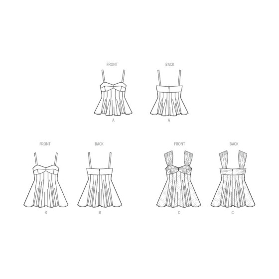 Patron Hauts pour jeune femme - Mc Call's M8509  - 3