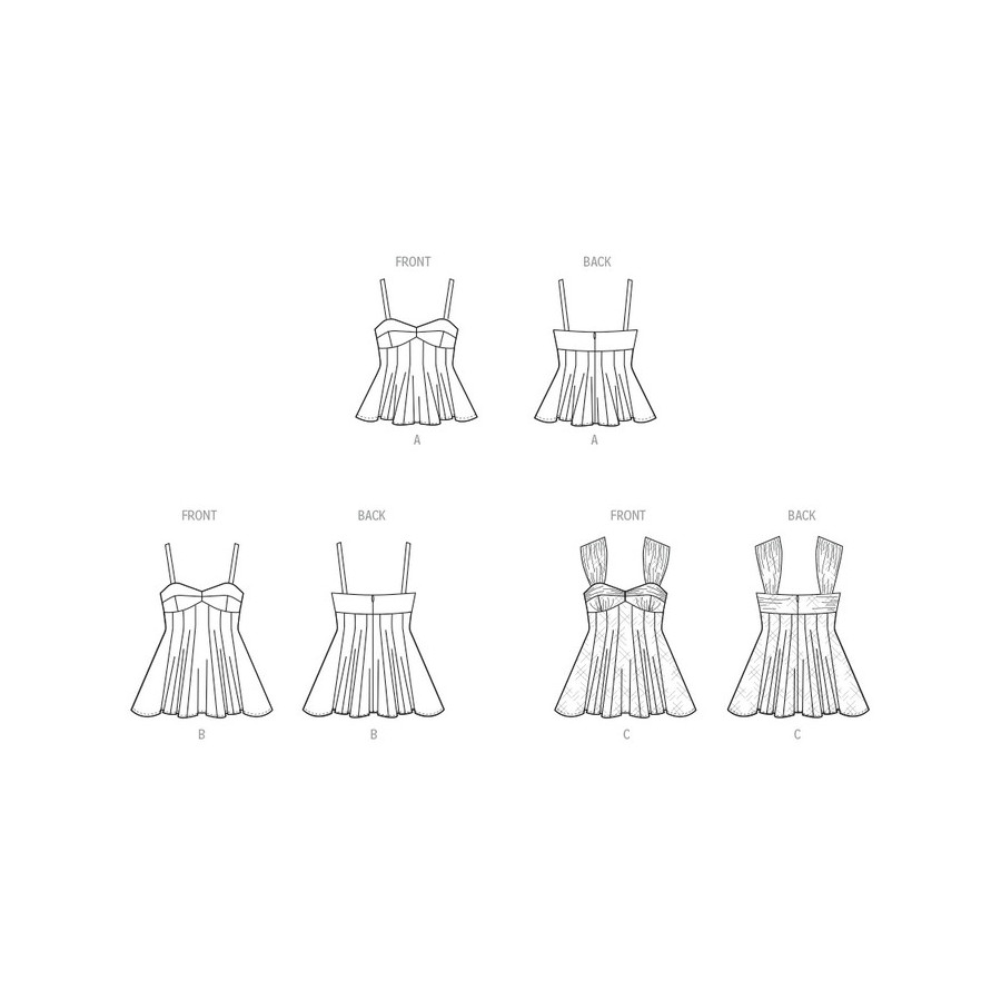 Patron Hauts pour jeune femme - Mc Call's M8509  - 3