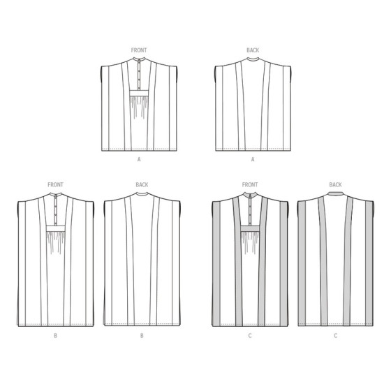 Patron Caftan pour jeune femme - Mc Call's M8516  - 3