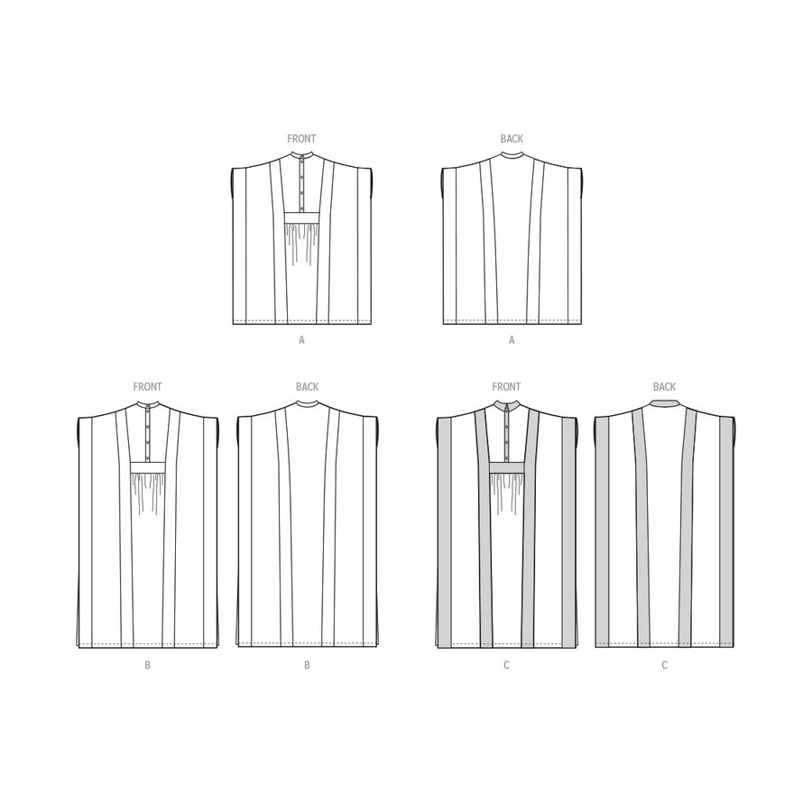 Patron Caftan pour jeune femme - Mc Call's M8516  - 3