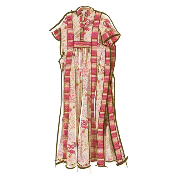 Patron Caftan pour jeune femme - Mc Call's M8516  - 7
