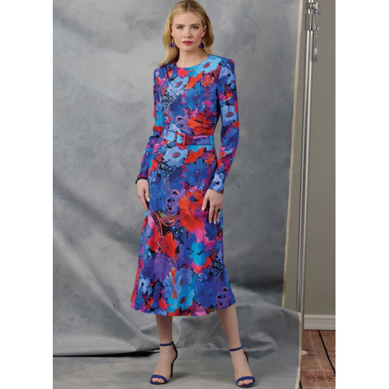 Patron Robe et ceinture pour jeunes femmes - Vogue 2043  - 3