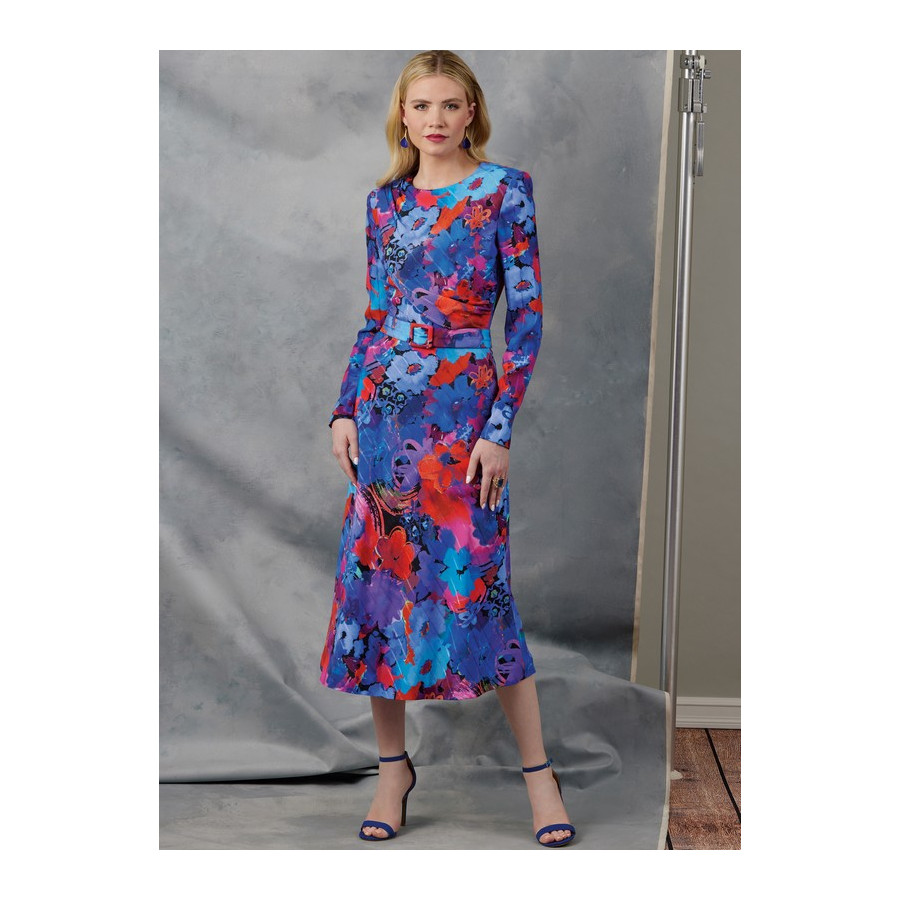 Patron Robe et ceinture pour jeunes femmes - Vogue 2043  - 3