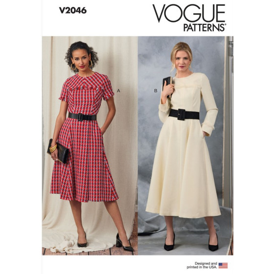 Patron Robe pour jeunes femmes - Vogue 2046  - 1