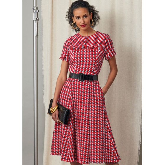 Patron Robe pour jeunes femmes - Vogue 2046  - 3