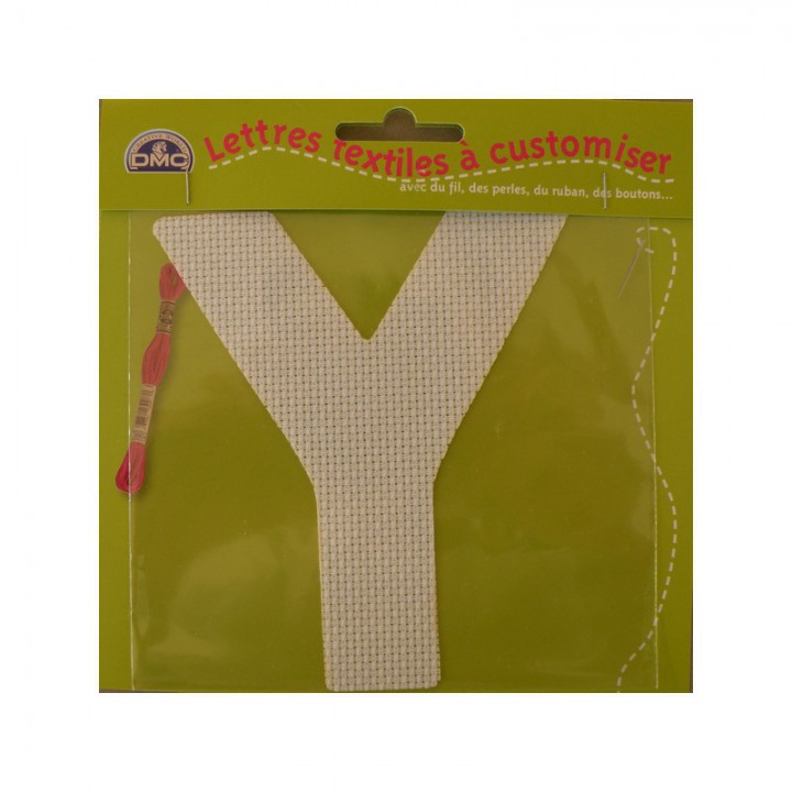 Lettre DMC textile à customiser Y  - 1