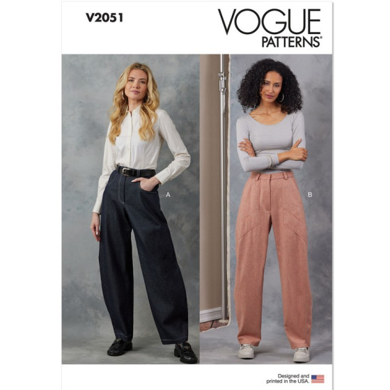 Patron Pantalons pour jeunes femmes - Vogue 2051  - 1
