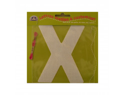 Lettre DMC textile à customiser X