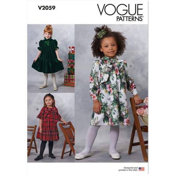Patron Robes enfants - Vogue 2059  - 1