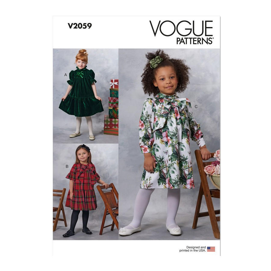 Patron Robes enfants - Vogue 2059  - 1