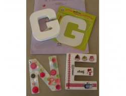 Lettre DMC textile à customiser T  - 4