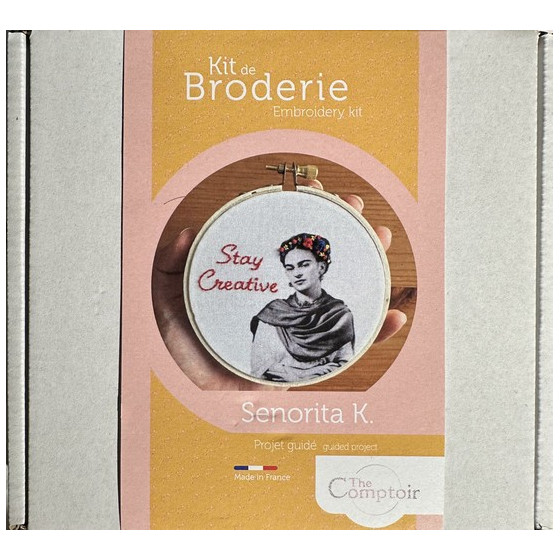 Kit de broderie guidé Senorita K. par Elise Benétreau-Bernard  - 1