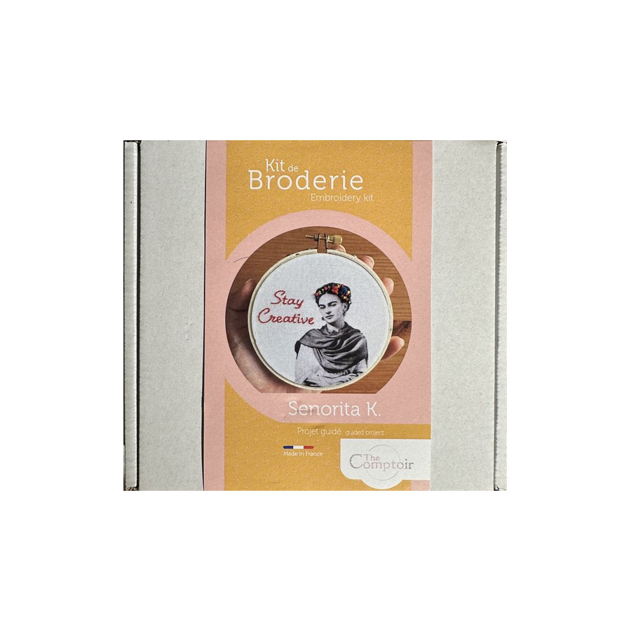 Kit de broderie guidé Senorita K. par Elise Benétreau-Bernard  - 1