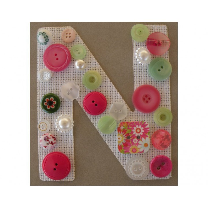 Lettre DMC textile à customiser L  - 2