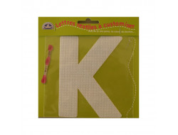 Lettre DMC textile à customiser K