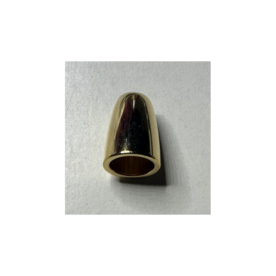 Embout de cordon 13 mm doré, argent ou bronze  - 1