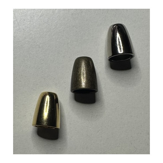 Embout de cordon 13 mm doré, argent ou bronze  - 2