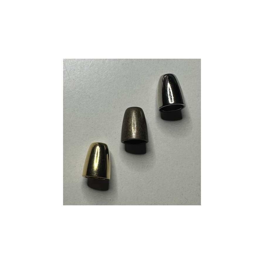 Embout de cordon 13 mm doré, argent ou bronze  - 2