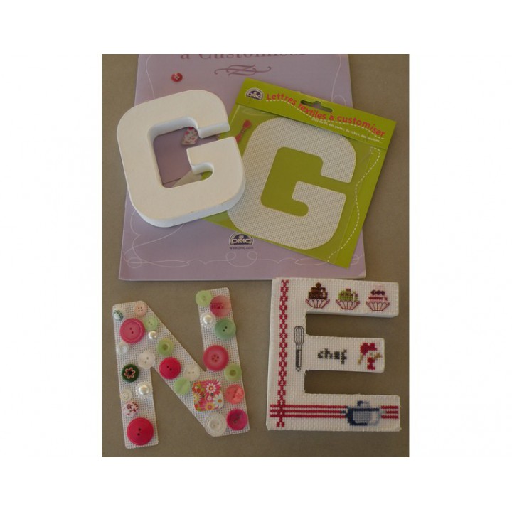Lettre DMC textile à customiser G  - 4