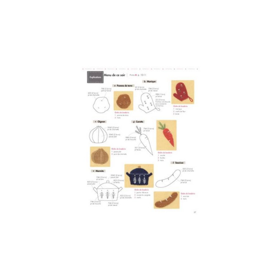 Livre 74 Mini-motifs brodés Mo-ffu  - 9