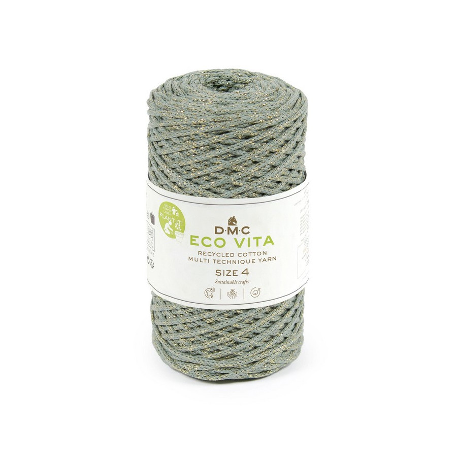 Eco vita 4 métallisé, Coton recyclé DMC  - 1