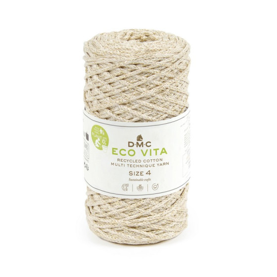 Eco vita 4 métallisé, Coton recyclé DMC  - 3