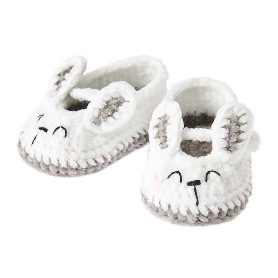 Kit à crocheter chaussons lapin Rico Design Rico Design - 1