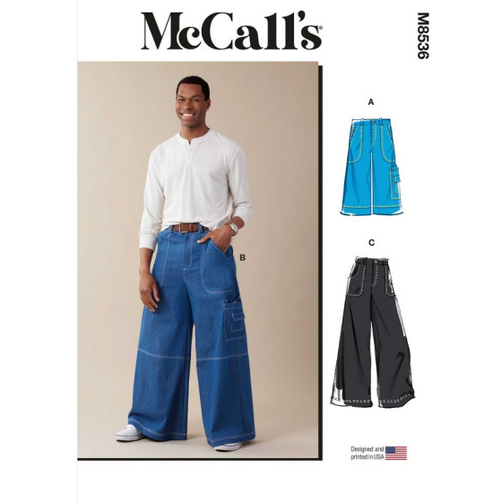 Patron Short et Pantalon pour hommes - Mc Call's M8536  - 1