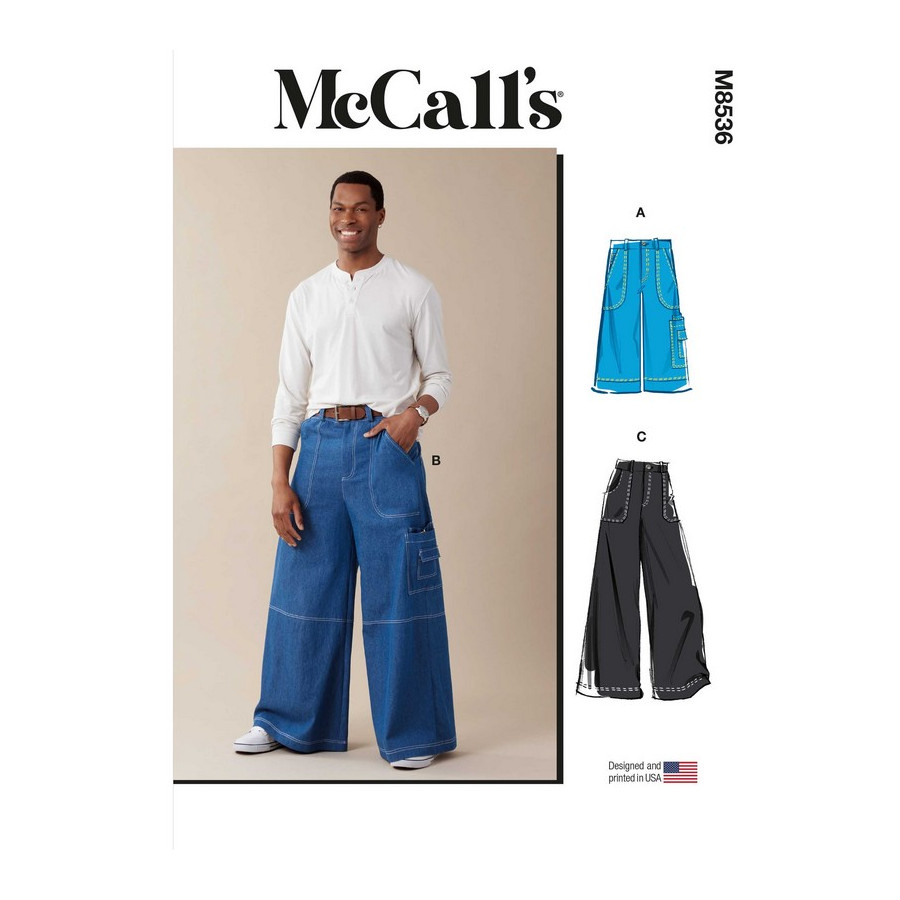 Patron Short et Pantalon pour hommes - Mc Call's M8536  - 1