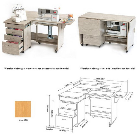 Table de couture Quilter's dream Tailormade  - 1