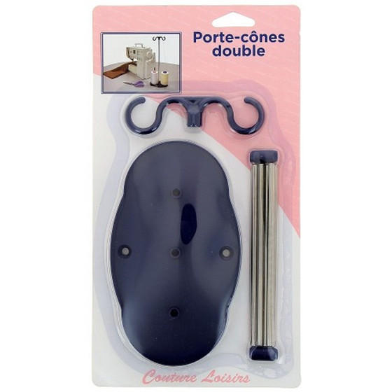Porte cônes double pour machine à coudre  - 1