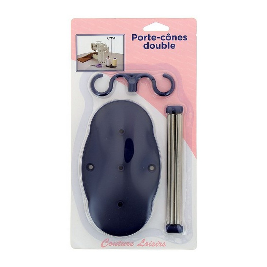 Porte cônes double pour machine à coudre  - 1