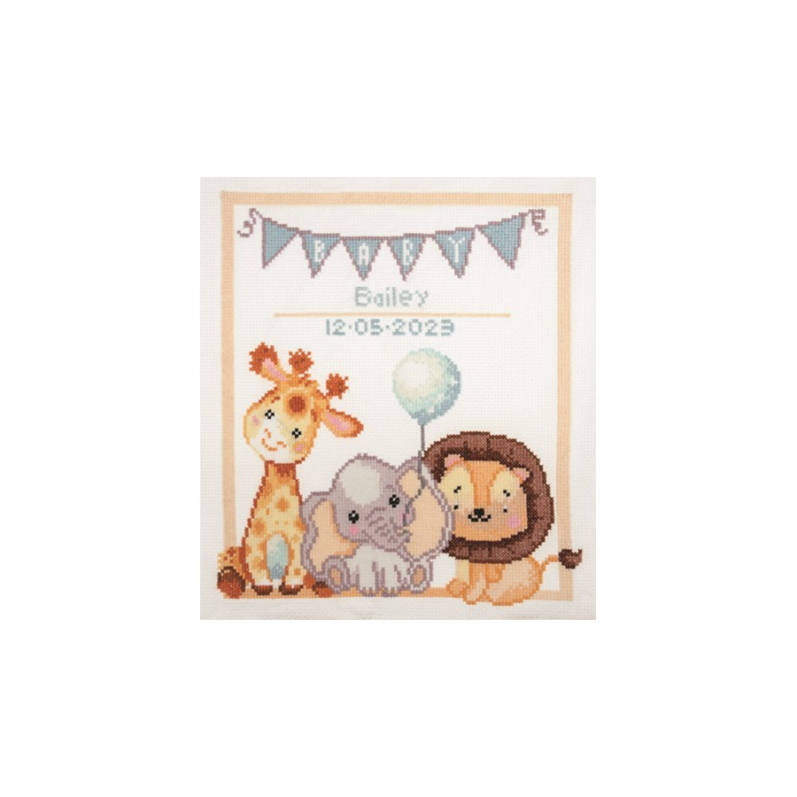 Kit broderie point de croix New baby  - 1