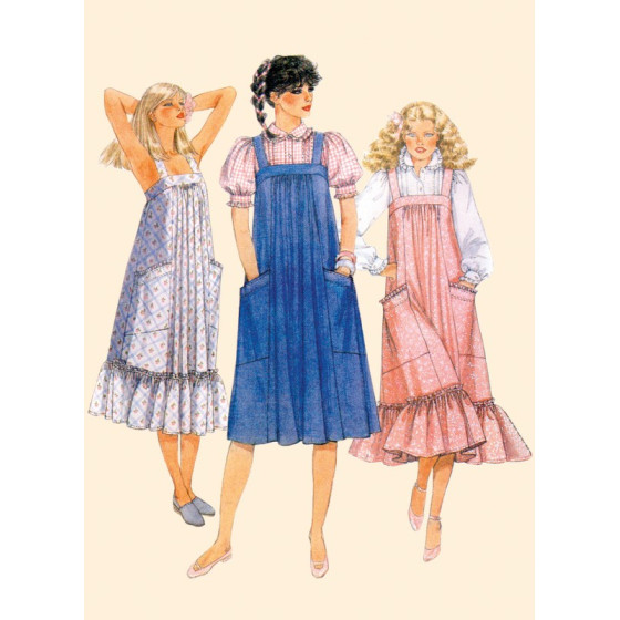 Robes et chemisiers pour jeunes femmes VINTAGE 80's - M8318  - 4