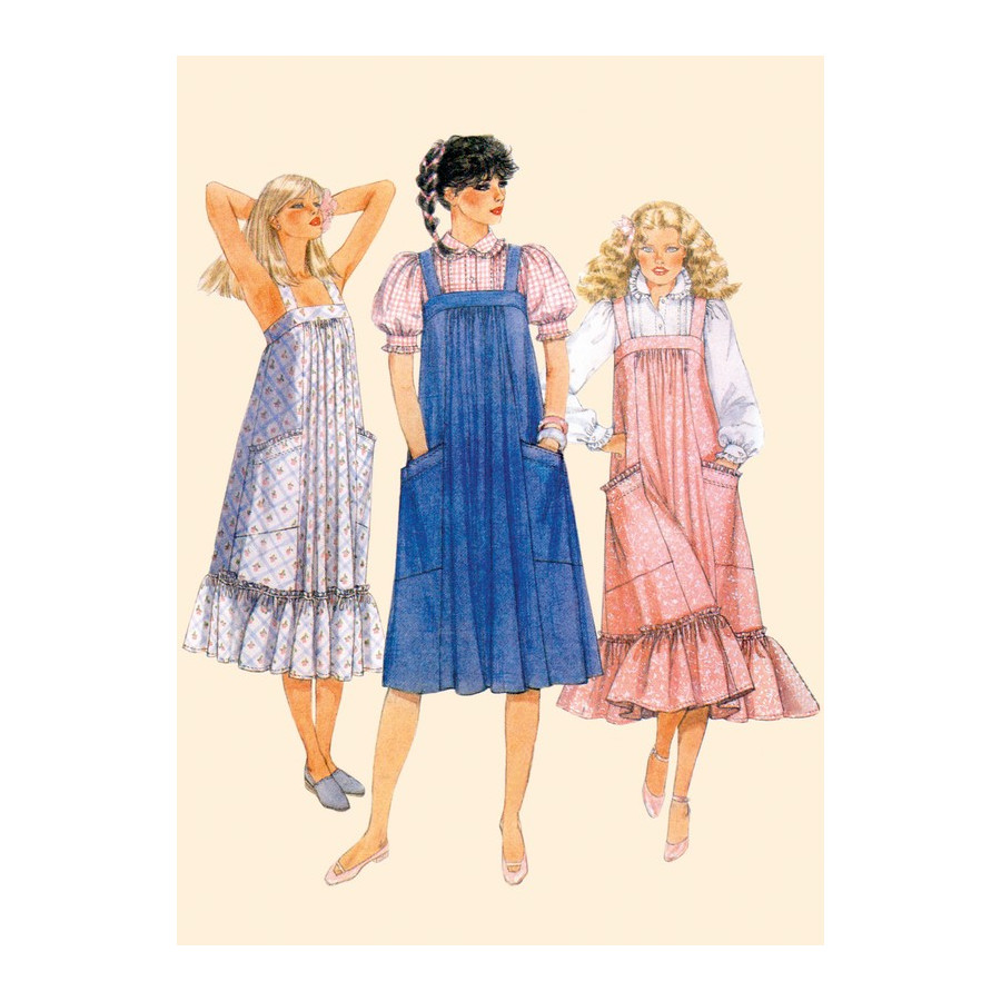 Robes et chemisiers pour jeunes femmes VINTAGE 80's - M8318  - 4