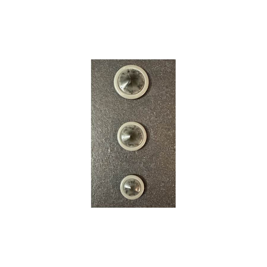 Bouton gris pastille  - 1