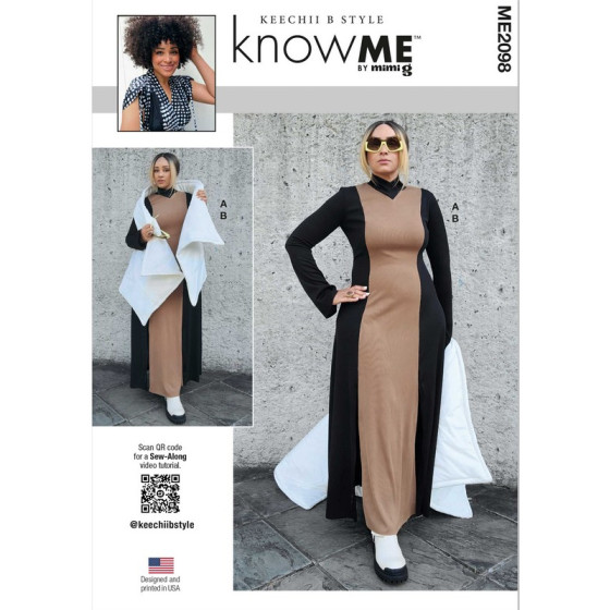 Patron Robe en tricot et foulard pour femmes - Mc Call's ME2098  - 1